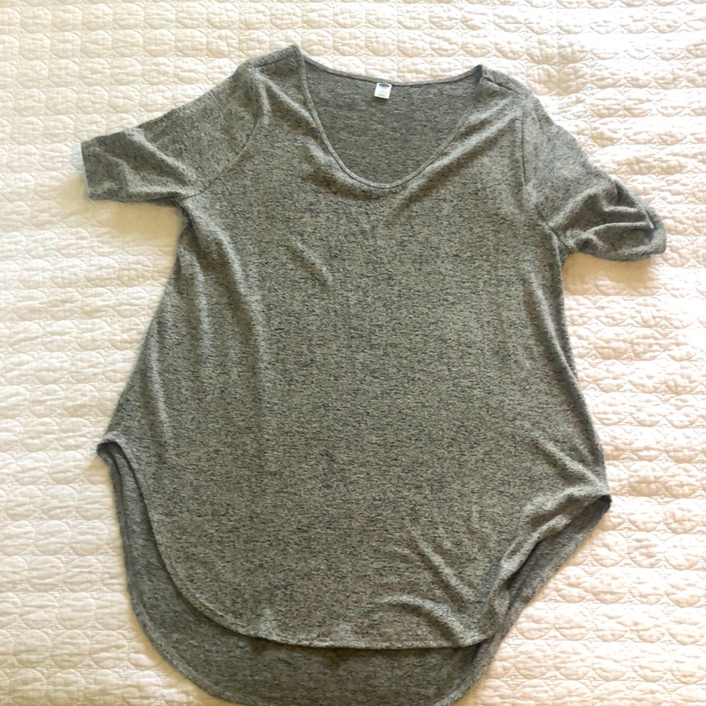 Grey short sleeve tunic